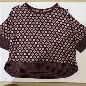 Boxy cropped shirt